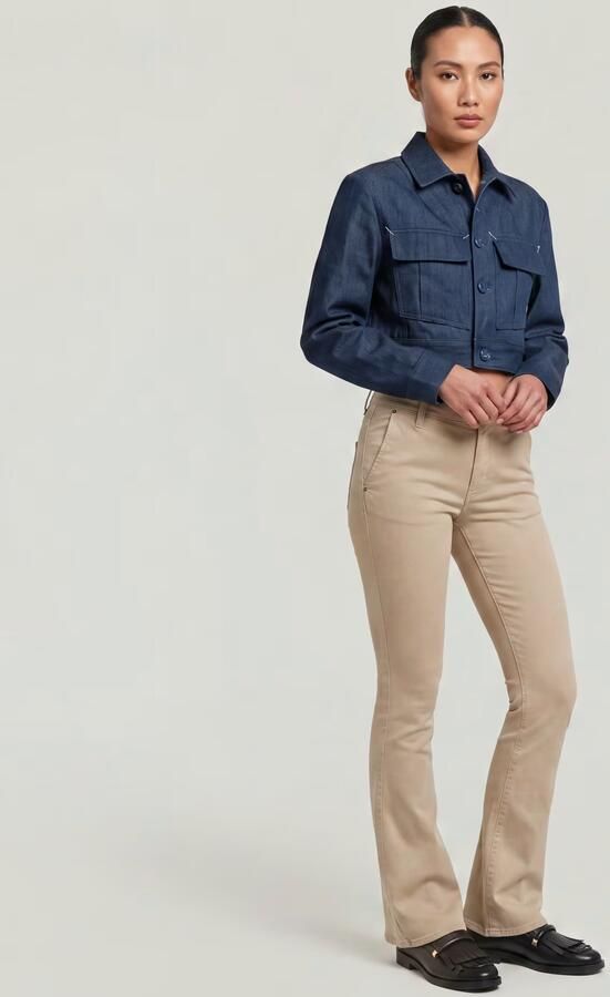 G-Star RAW 3301 Flare Chino Beige Dames - Foto 6