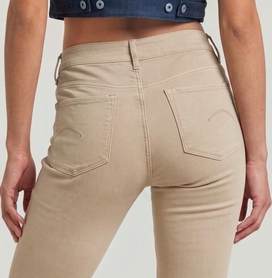 G-Star RAW 3301 Flare Chino Beige Dames - Foto 4