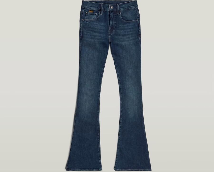 G-Star RAW 3301 Flare Jeans Donkerblauw Dames - Foto 8