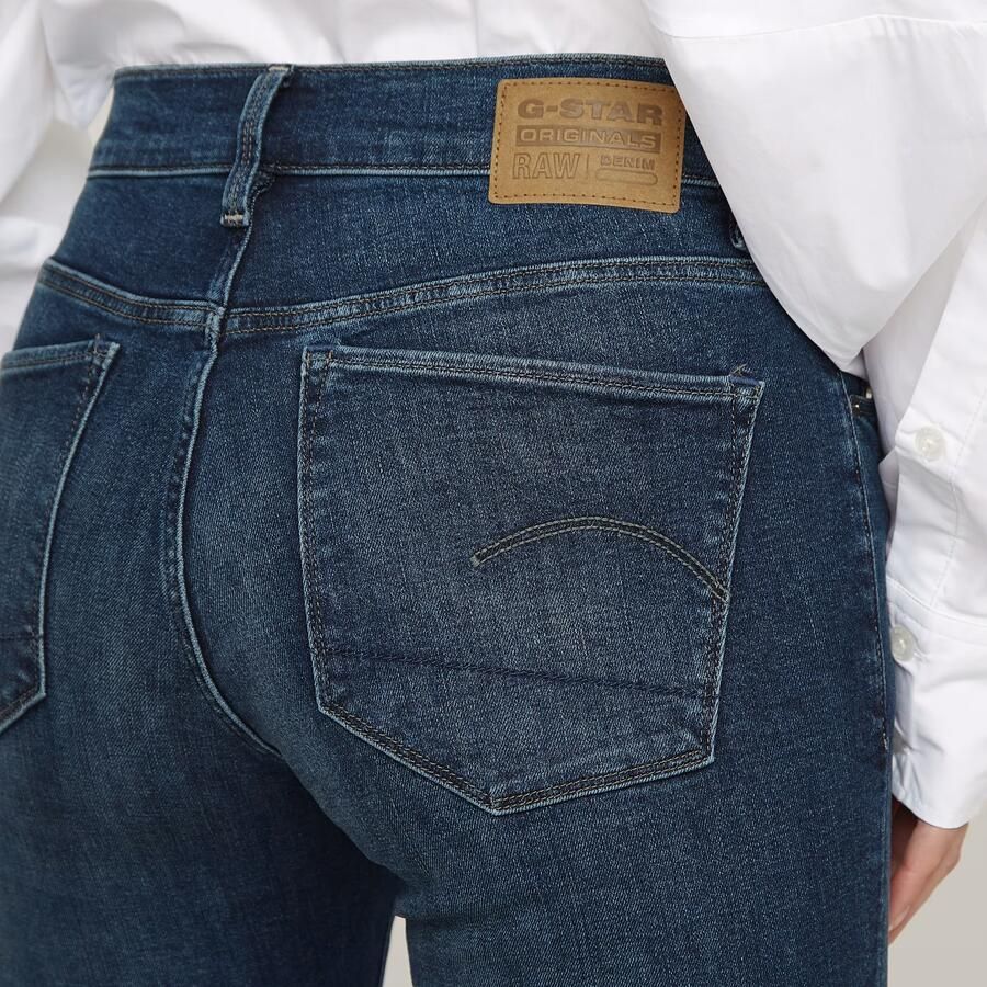 G-Star RAW 3301 Flare Jeans Donkerblauw Dames - Foto 6