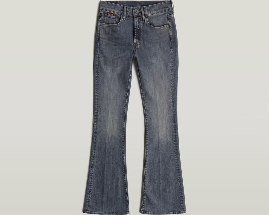 G-Star RAW 3301 Flare Jeans Donkerblauw Dames - Foto 5
