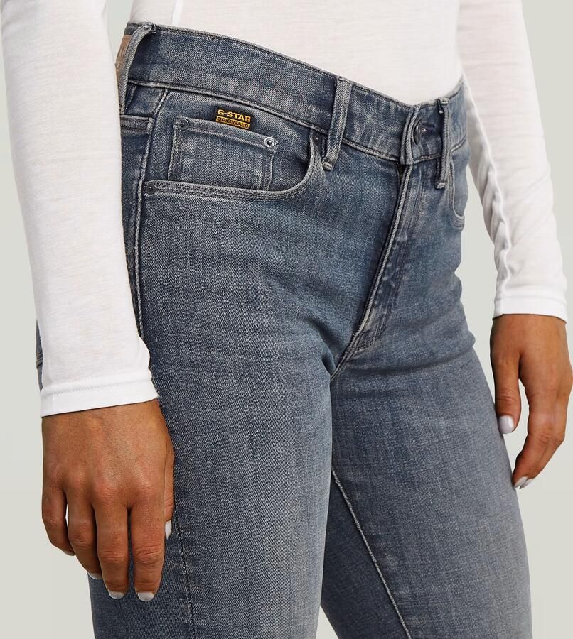 G-Star RAW 3301 Flare Jeans Donkerblauw Dames - Foto 4