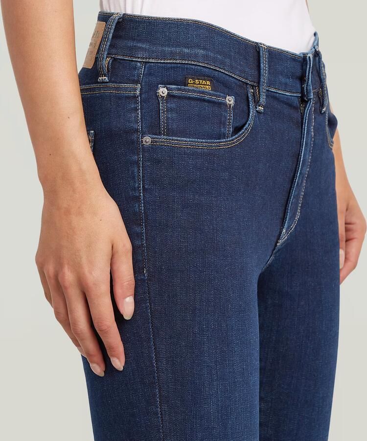 G-Star RAW 3301 Flare Jeans Donkerblauw Dames - Foto 3