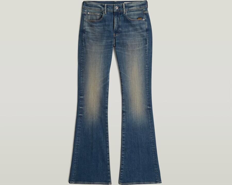 G-Star RAW 3301 Flare Jeans Donkerblauw Dames - Foto 7
