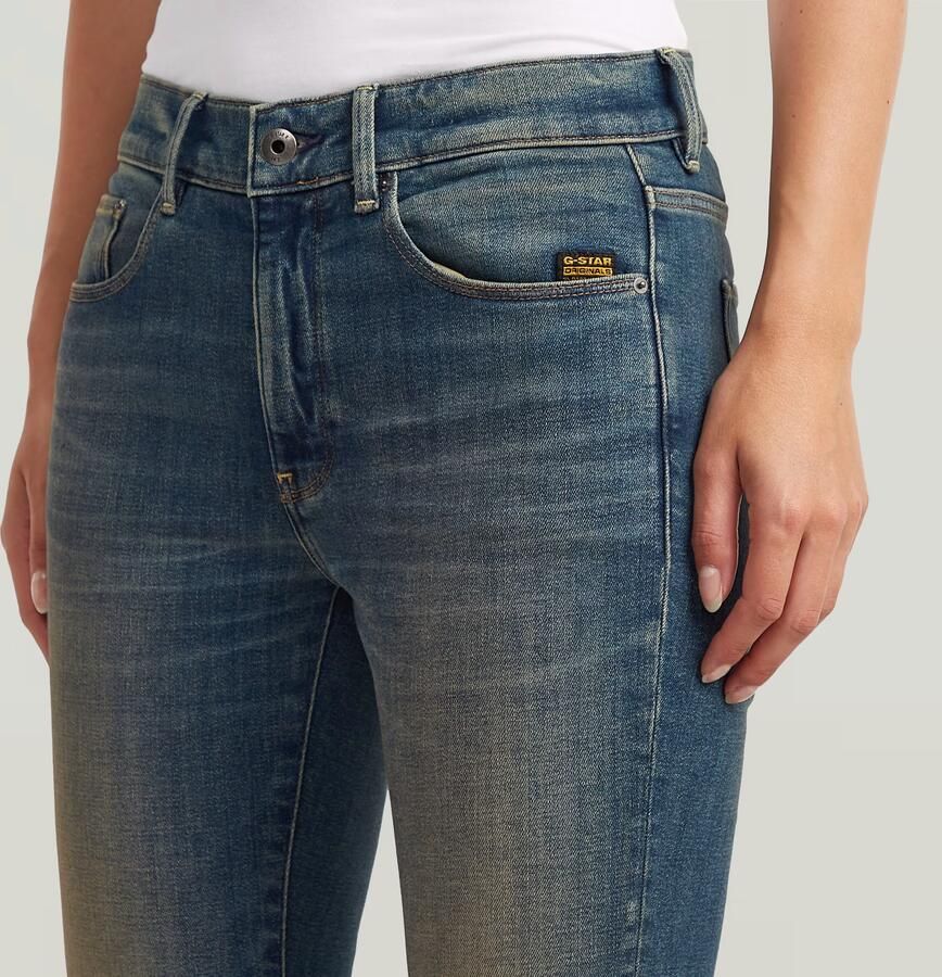 G-Star RAW 3301 Flare Jeans Donkerblauw Dames - Foto 6