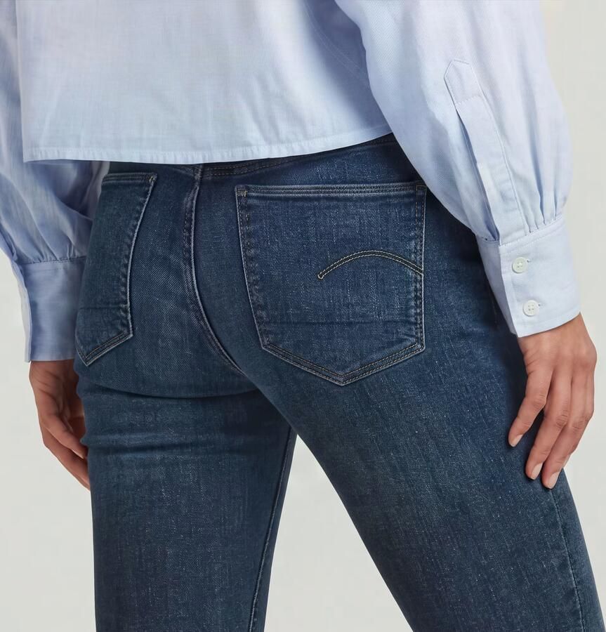 G-Star RAW 3301 Flare Jeans Donkerblauw Dames - Foto 11