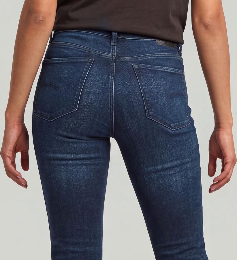 G-Star RAW 3301 Flare Jeans Donkerblauw Dames - Foto 5