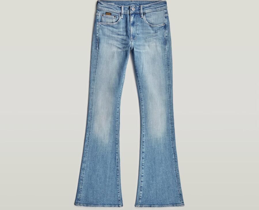 G-Star RAW 3301 Flare Jeans Lichtblauw Dames - Foto 6