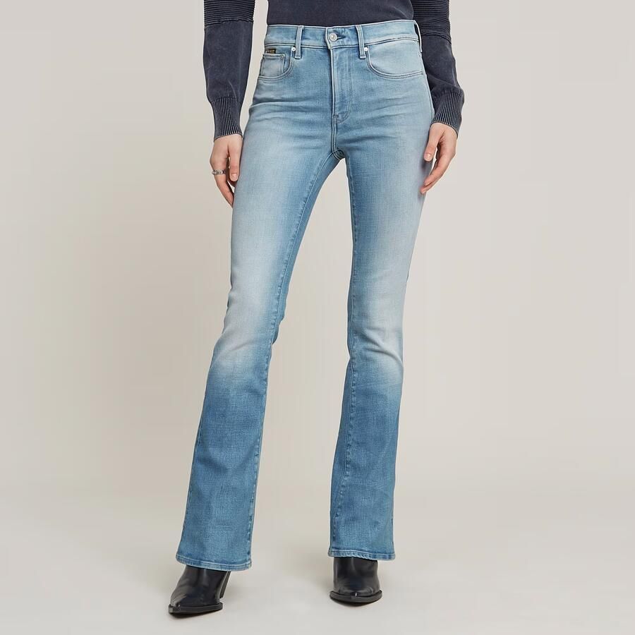 G-Star RAW 3301 Flare Jeans Lichtblauw Dames - Foto 7
