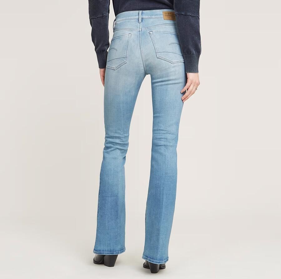 G-Star RAW 3301 Flare Jeans Lichtblauw Dames - Foto 5