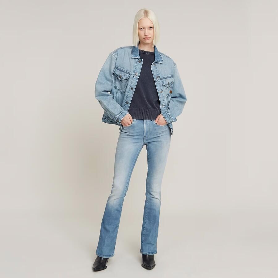 G-Star RAW 3301 Flare Jeans Lichtblauw Dames