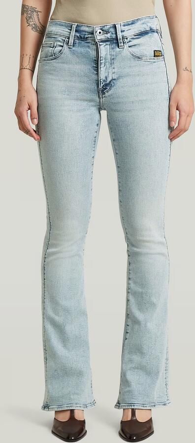 G-Star RAW 3301 Flare Jeans Lichtblauw Dames