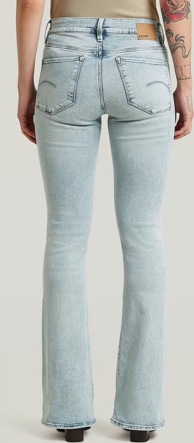 G-Star RAW 3301 Flare Jeans Lichtblauw Dames - Foto 5