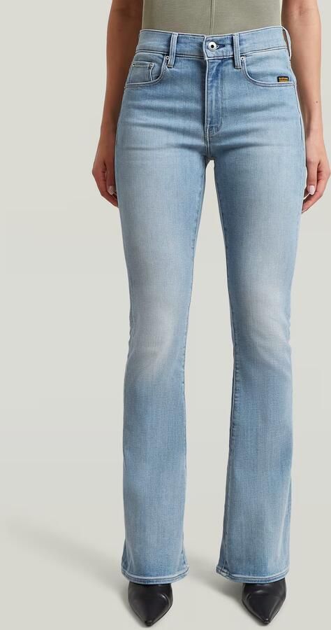 G-Star RAW 3301 Flare Jeans Lichtblauw Dames - Foto 4