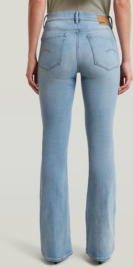 G-Star RAW 3301 Flare Jeans Lichtblauw Dames - Foto 9