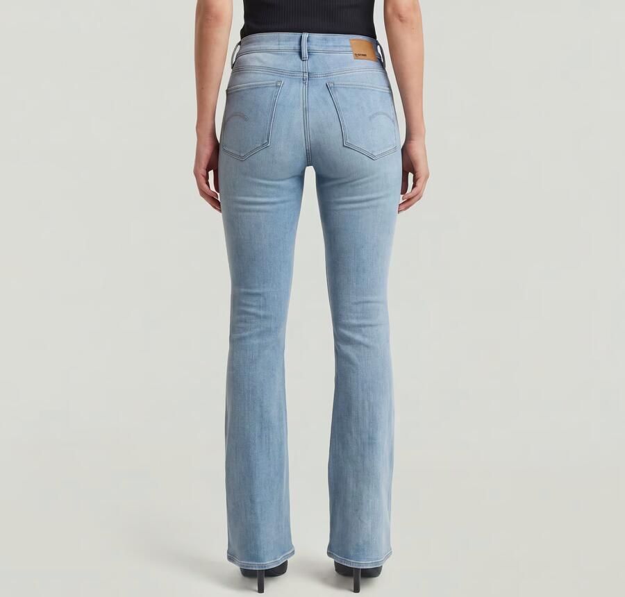 G-Star RAW 3301 Flare Jeans Lichtblauw Dames - Foto 6