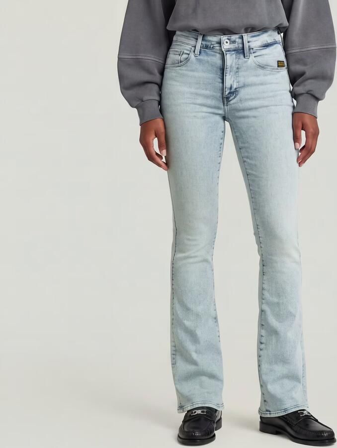 G-Star RAW 3301 Flare Jeans Lichtblauw Dames - Foto 6
