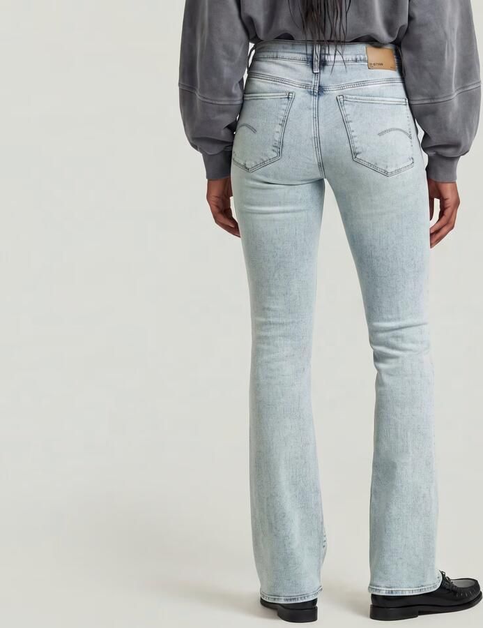 G-Star RAW 3301 Flare Jeans Lichtblauw Dames - Foto 5