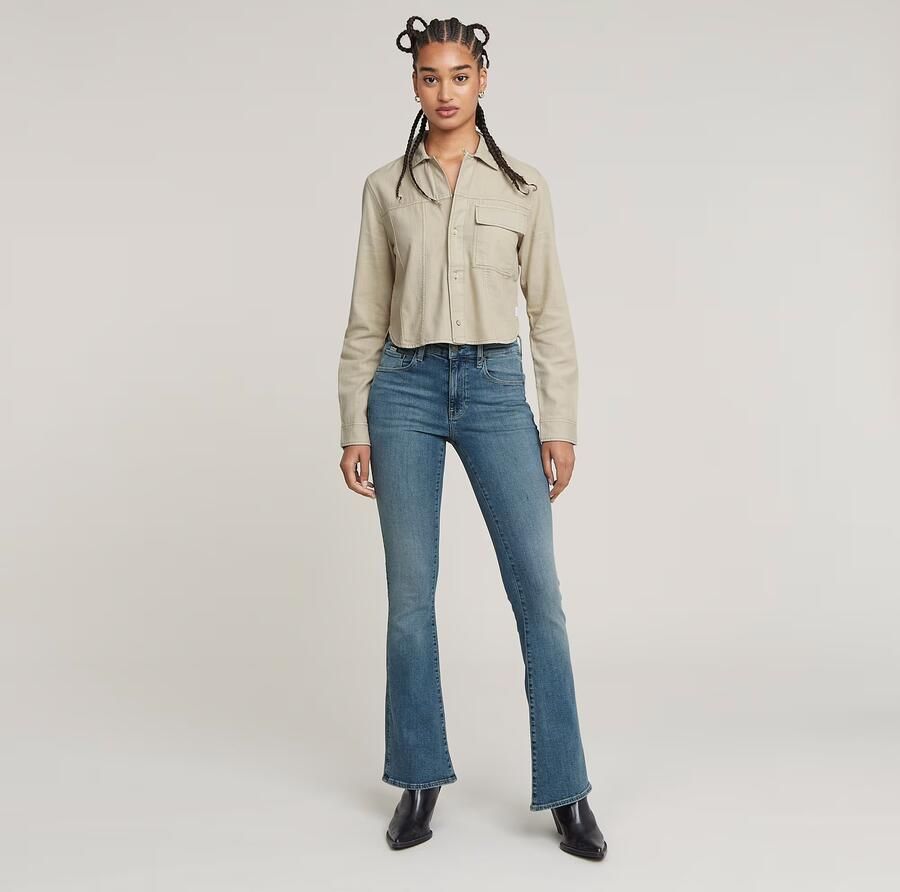 G-Star Raw Jeans D21290-D987 H280 3301 FLARE-FADED ICY BLUE - Foto 6