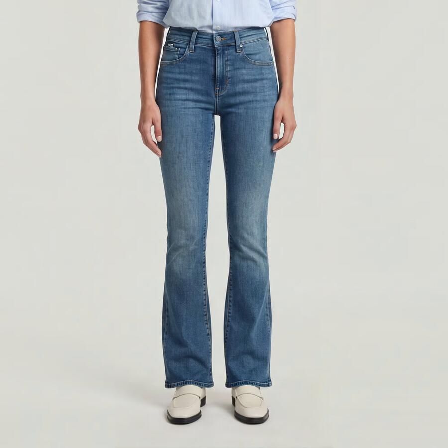 G-Star Raw Jeans D21290-D987 H280 3301 FLARE-FADED ICY BLUE - Foto 7