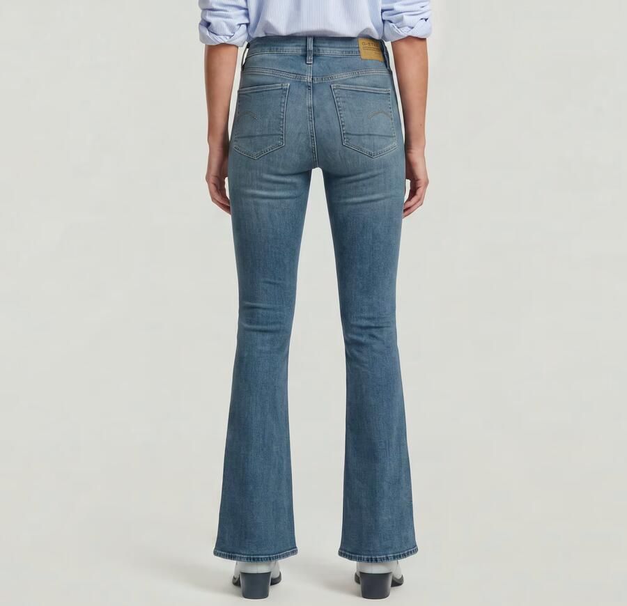 G-Star Raw Jeans D21290-D987 H280 3301 FLARE-FADED ICY BLUE - Foto 10