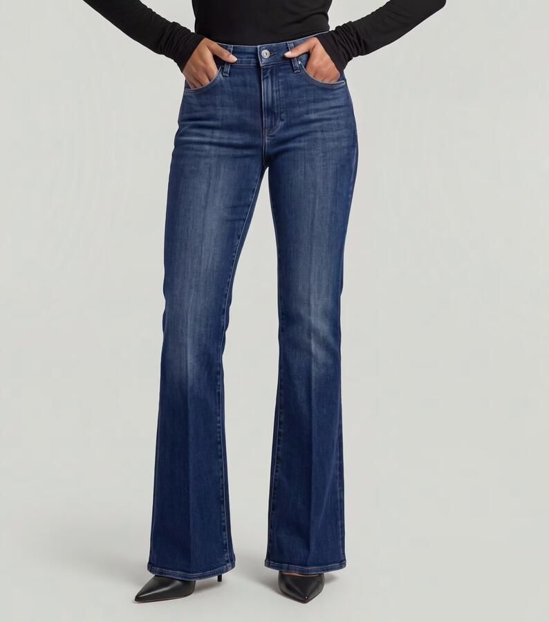 G-Star RAW 3301 Flare Jeans Midden blauw Dames