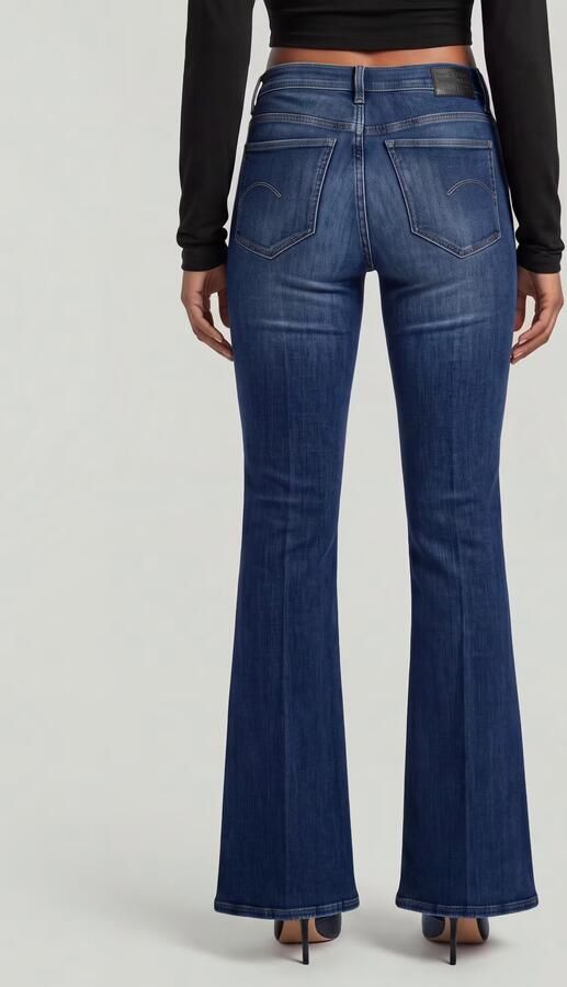 G-Star RAW 3301 Flare Jeans Midden blauw Dames - Foto 5