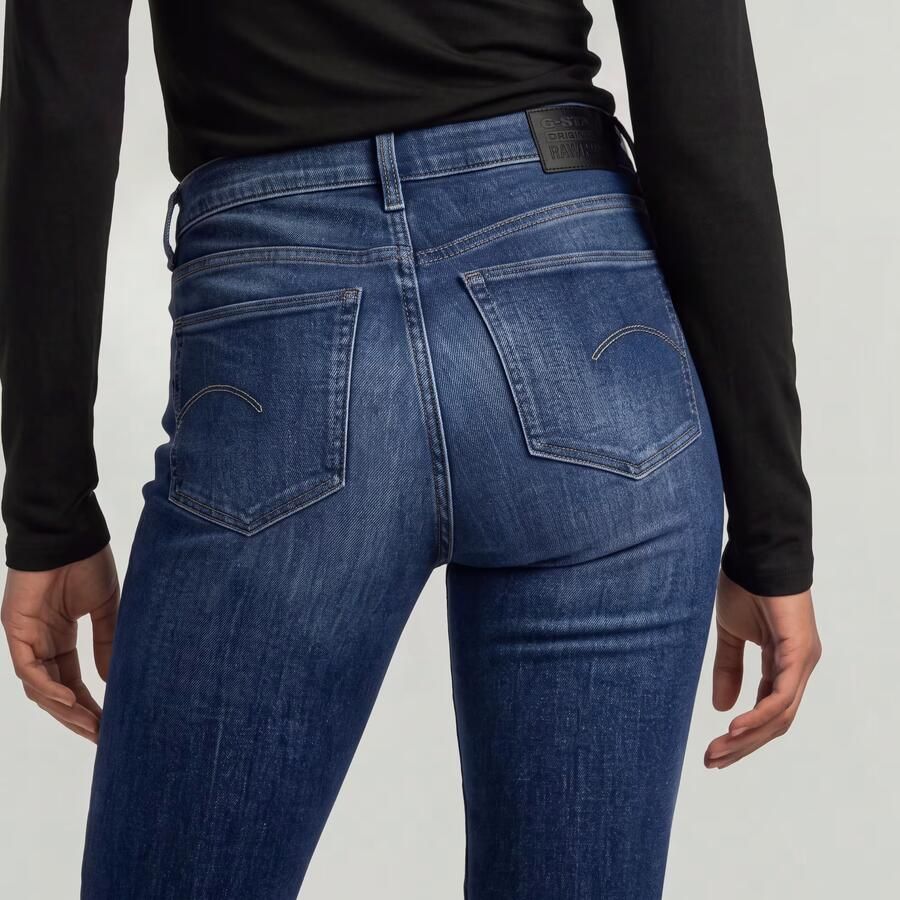 G-Star RAW 3301 Flare Jeans Midden blauw Dames - Foto 2