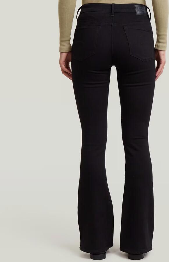 G-Star RAW 3301 Flare Jeans Zwart Dames - Foto 5
