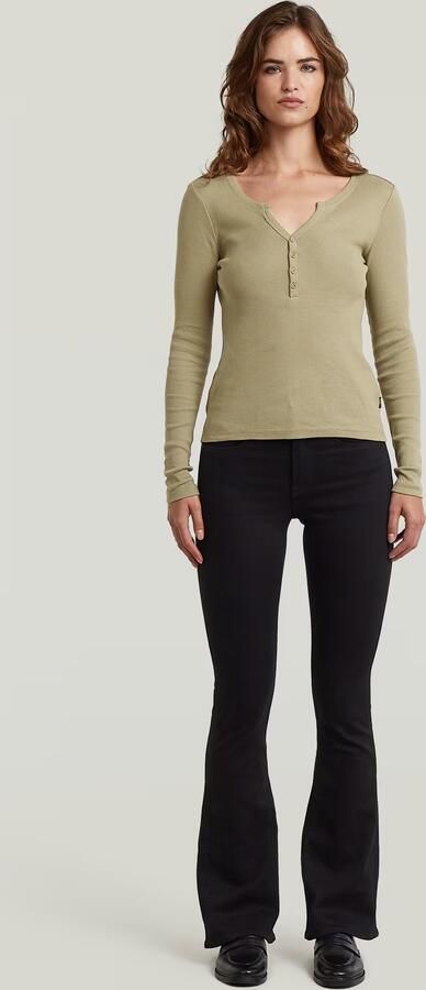 G-Star RAW 3301 Flare Jeans Zwart Dames - Foto 6