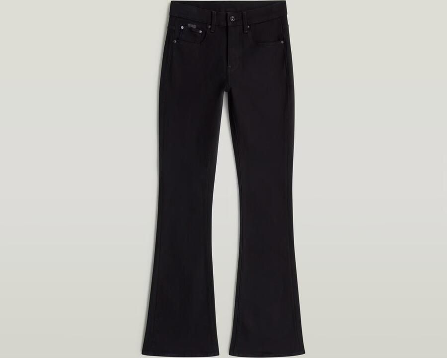 G-Star RAW 3301 Flare Jeans Zwart Dames - Foto 4