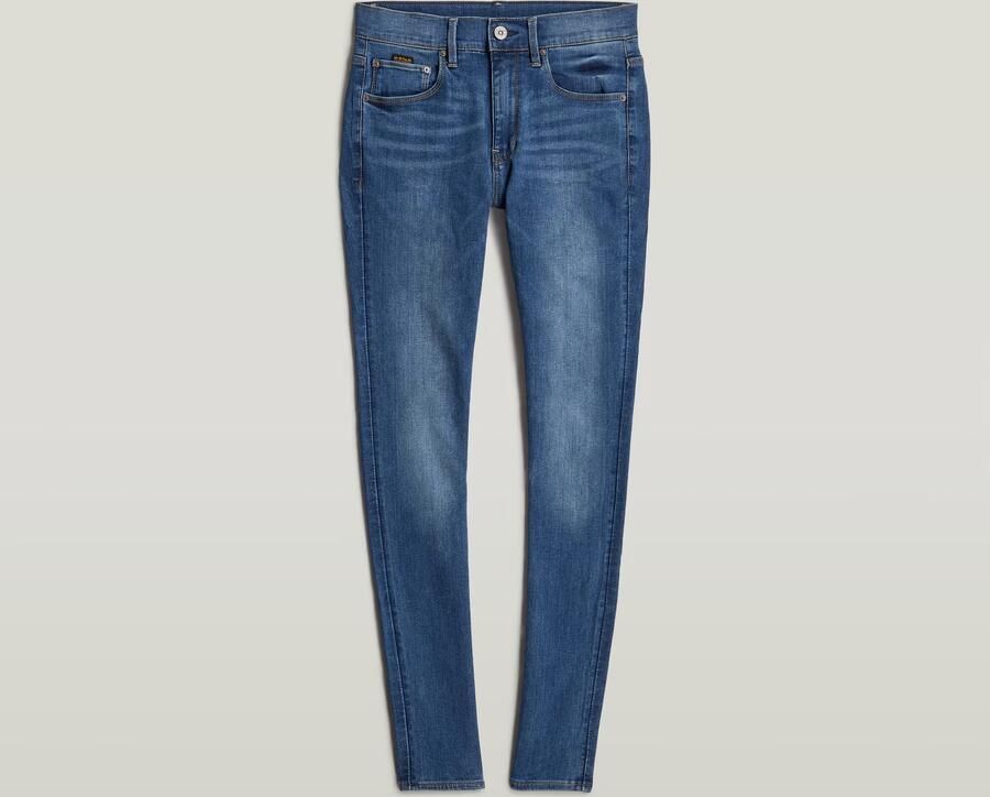 G-Star RAW 3301 Mid Skinny Jeans Midden blauw Dames - Foto 7