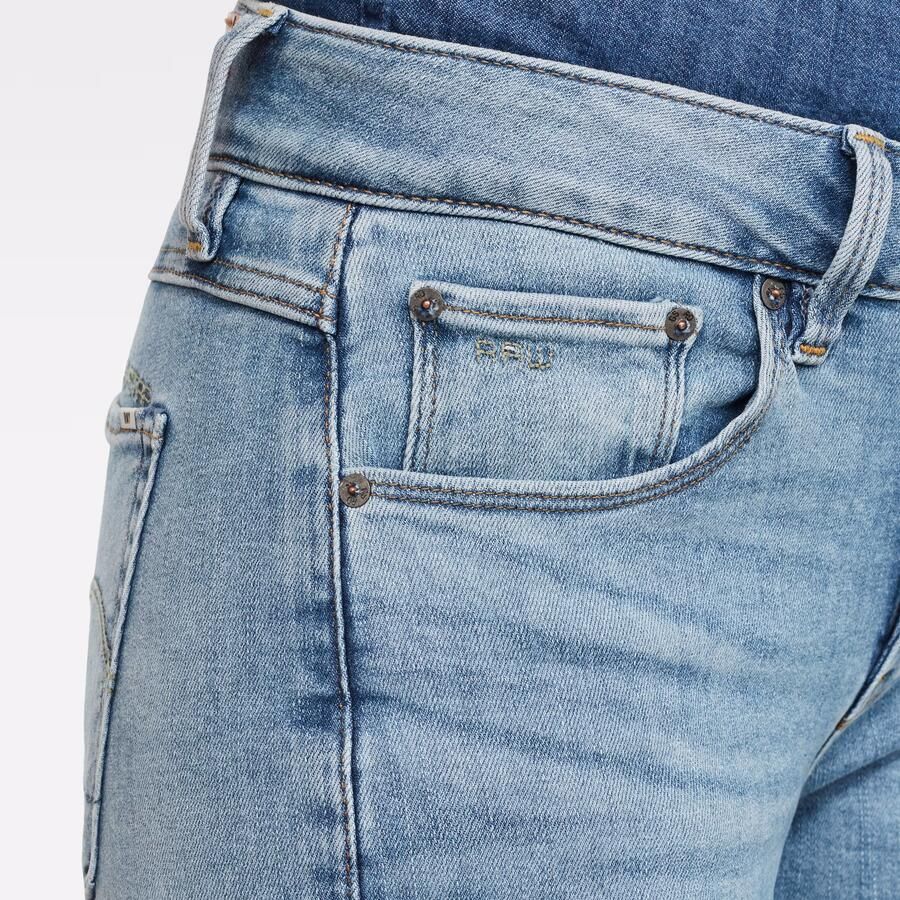 G-Star RAW 3301 Mid Skinny Jeans Midden blauw Dames