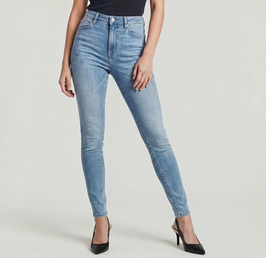 G-Star RAW 3301 Mid Skinny Jeans Midden blauw Dames - Foto 4