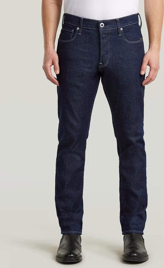 G-Star RAW 3301 Regular Tapered Jeans Donkerblauw Heren