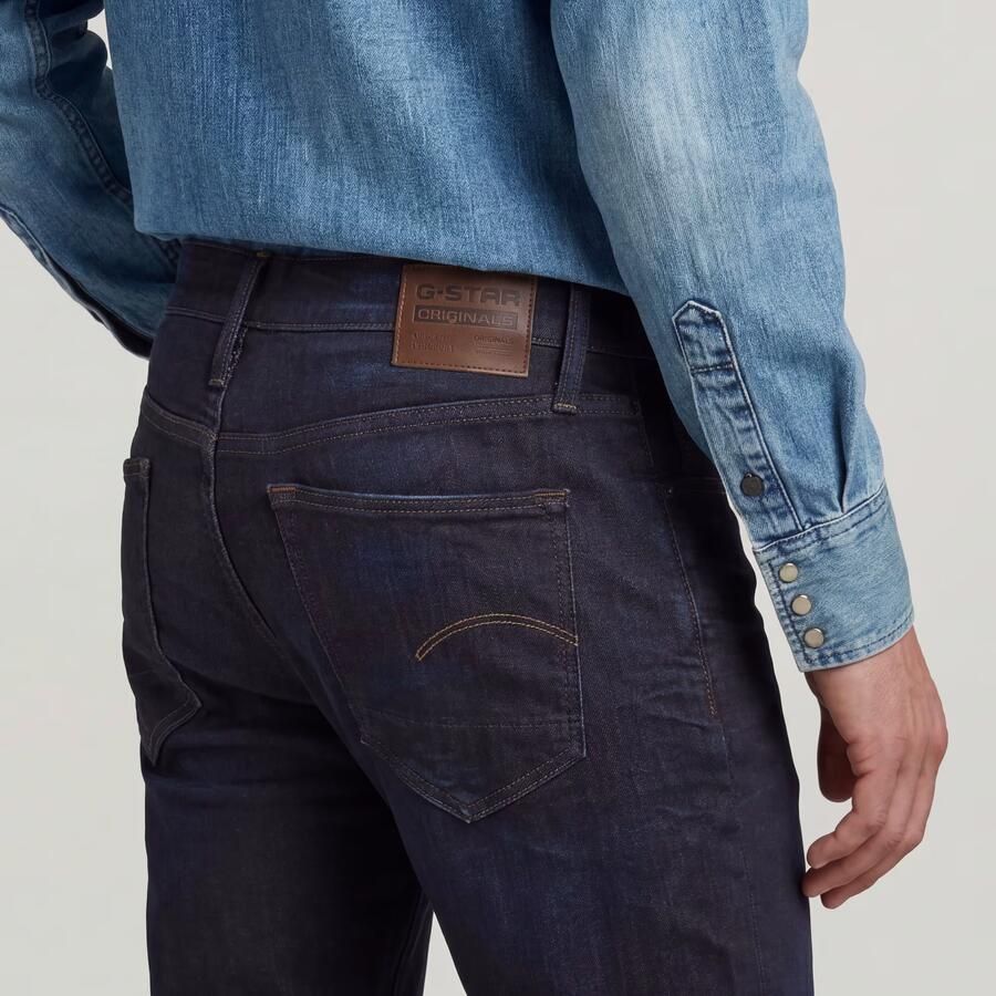 G-Star Raw Straight tapered fit jeans met stretch model '3301' - Foto 9
