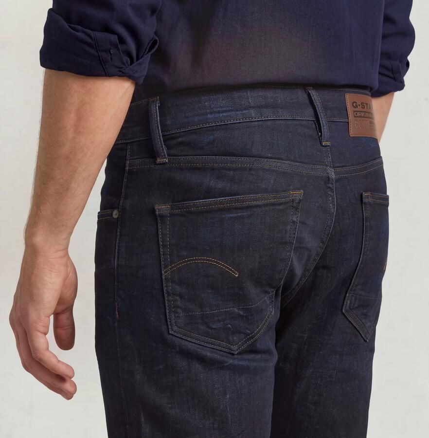 G-Star Raw Straight tapered fit jeans met stretch model '3301' - Foto 9