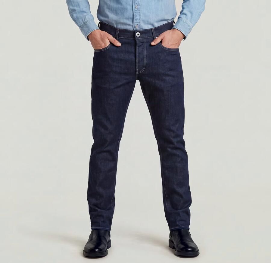 G-Star RAW 3301 Regular Tapered Jeans Donkerblauw Heren - Foto 4