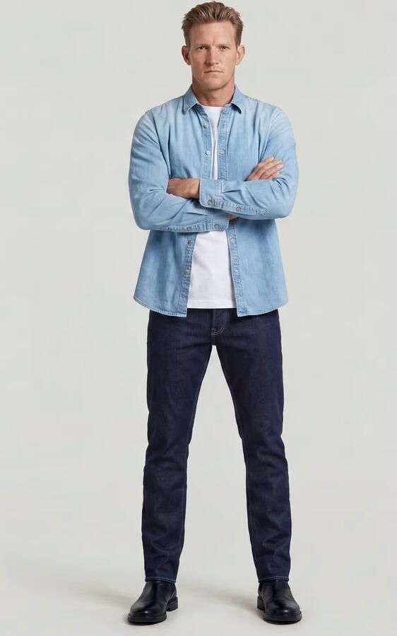 G-Star RAW 3301 Regular Tapered Jeans Donkerblauw Heren - Foto 6