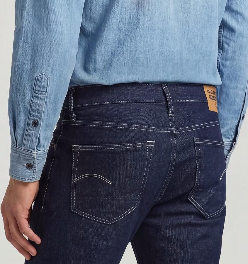 G-Star RAW 3301 Regular Tapered Jeans Donkerblauw Heren - Foto 5