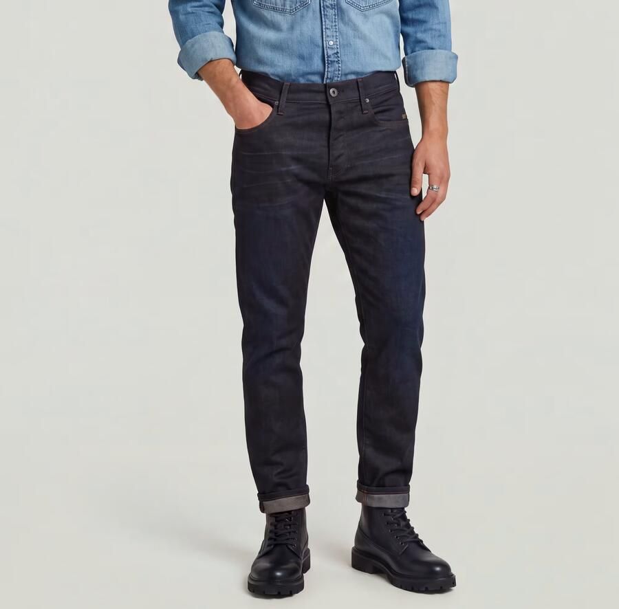 G-Star Raw Straight tapered fit jeans met stretch model '3301' - Foto 10