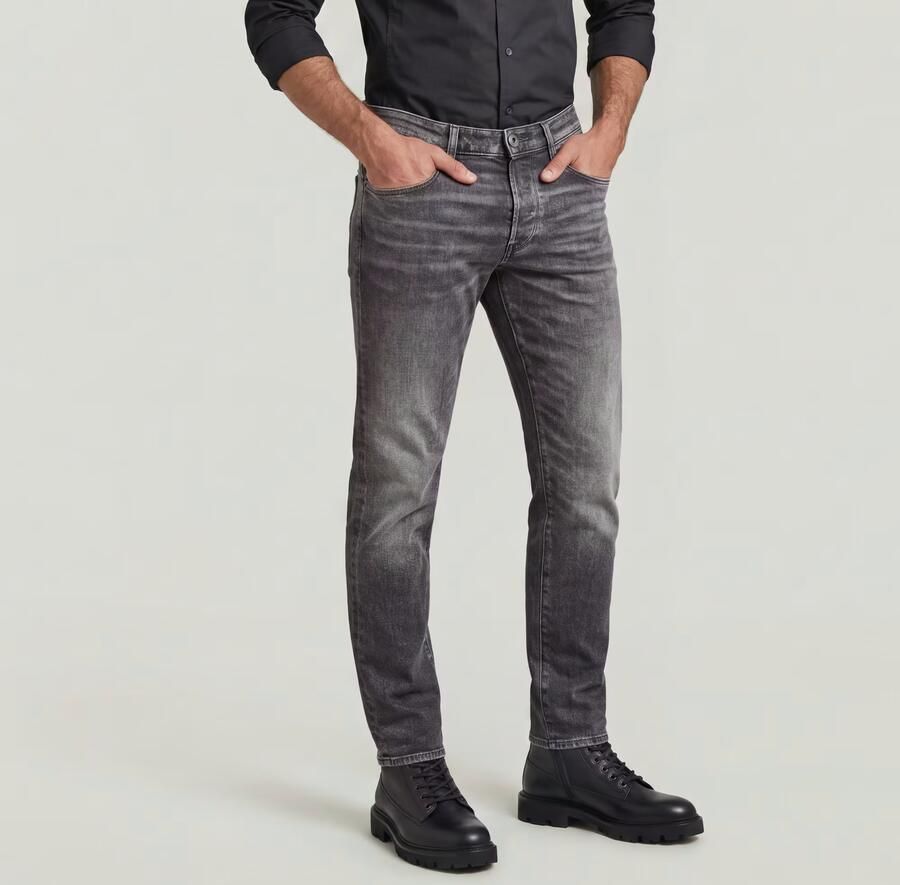 G-STAR RAW Heren Jeans 3301 Regular Tapered Lichtgrijs - Foto 9