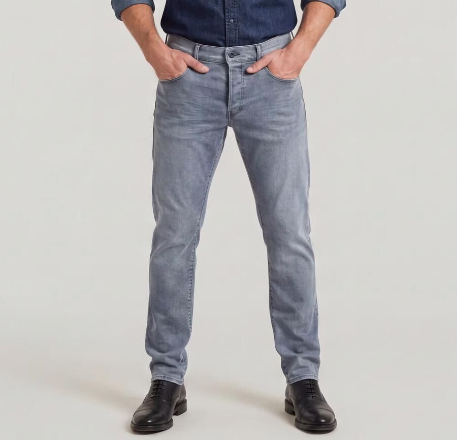 G-Star RAW 3301 Regular Tapered Jeans Grijs Heren - Foto 4