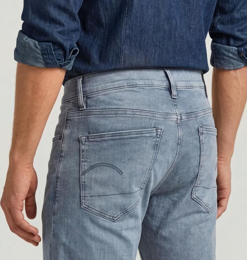 G-Star RAW 3301 Regular Tapered Jeans Grijs Heren - Foto 5