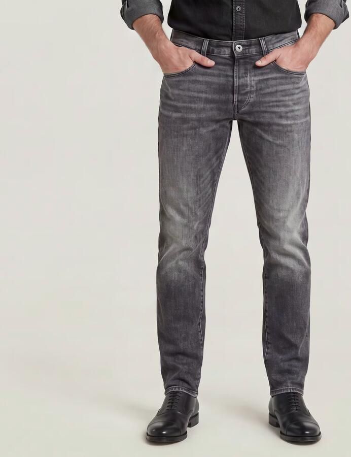 G-STAR RAW Heren Jeans 3301 Regular Tapered Lichtgrijs - Foto 9