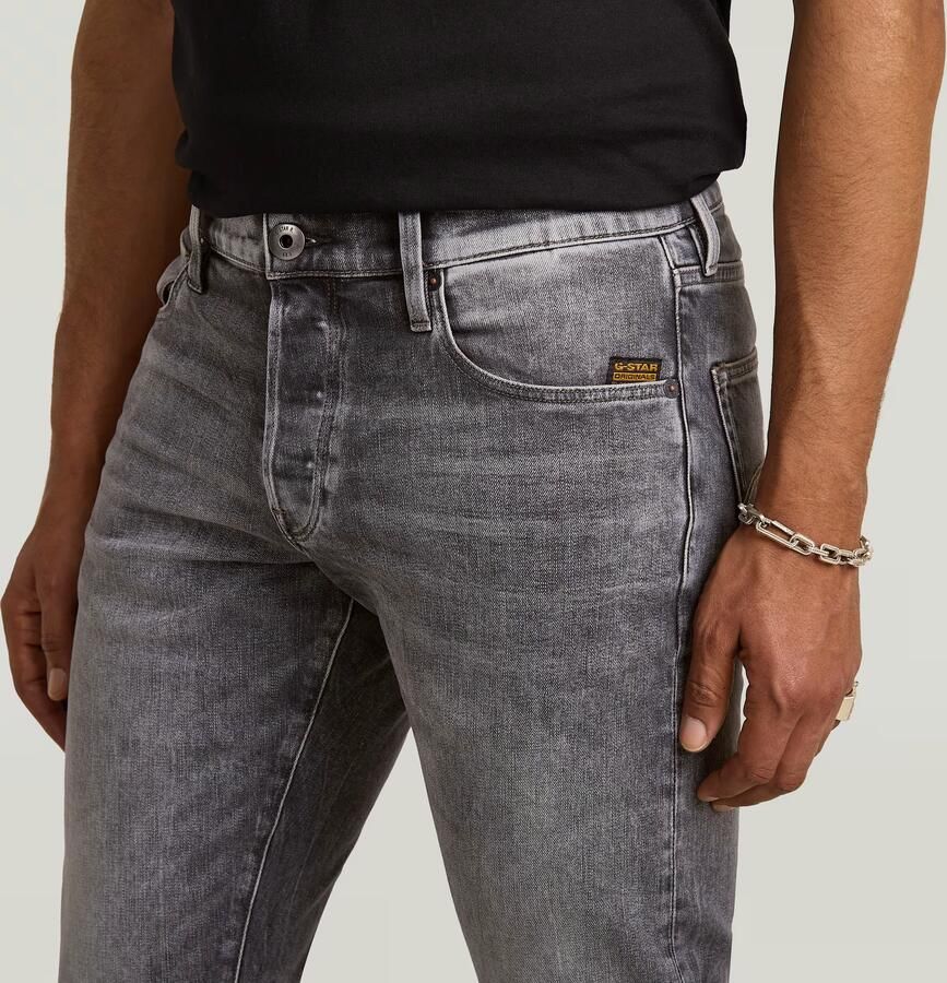 G-Star RAW 3301 Regular Tapered Jeans II Grijs Heren - Foto 4