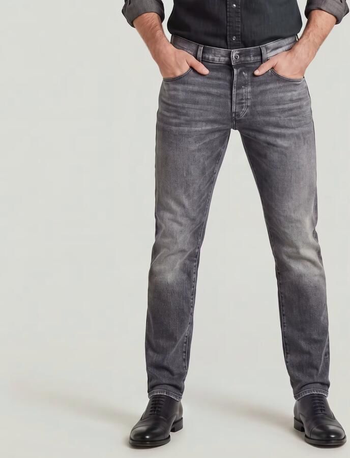 G-Star RAW 3301 Regular Tapered Jeans II Grijs Heren - Foto 6