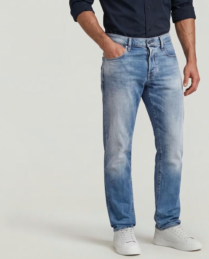 G-Star RAW 3301 Regular Tapered Jeans II Lichtblauw Heren - Foto 5
