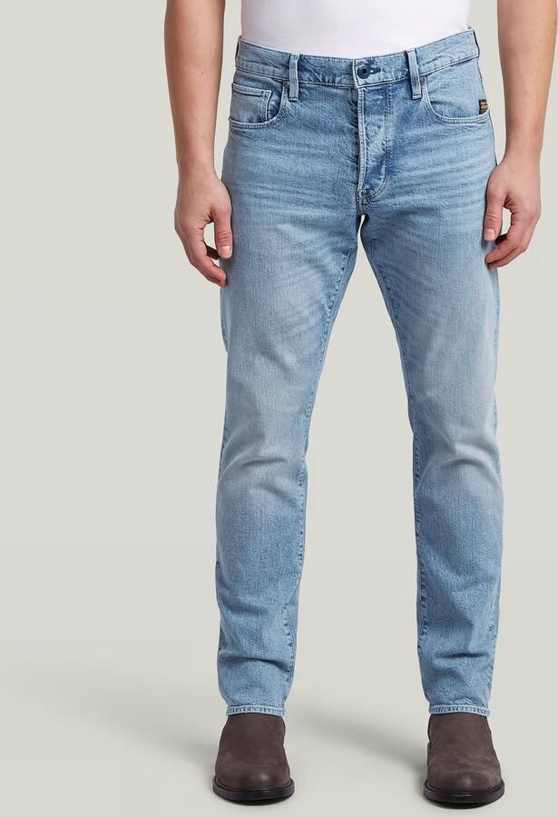 G-Star RAW 3301 Regular Tapered Jeans Lichtblauw Heren
