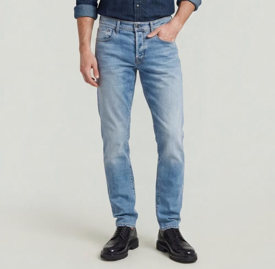 G-Star Raw Straight tapered fit jeans met stretch model '3301' - Foto 13